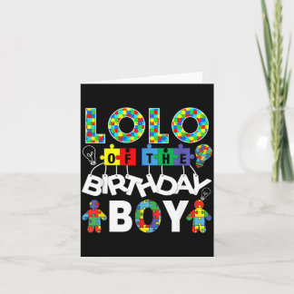 Carte Lolo du garçon d'anniversaire Puzzle de sensibilis