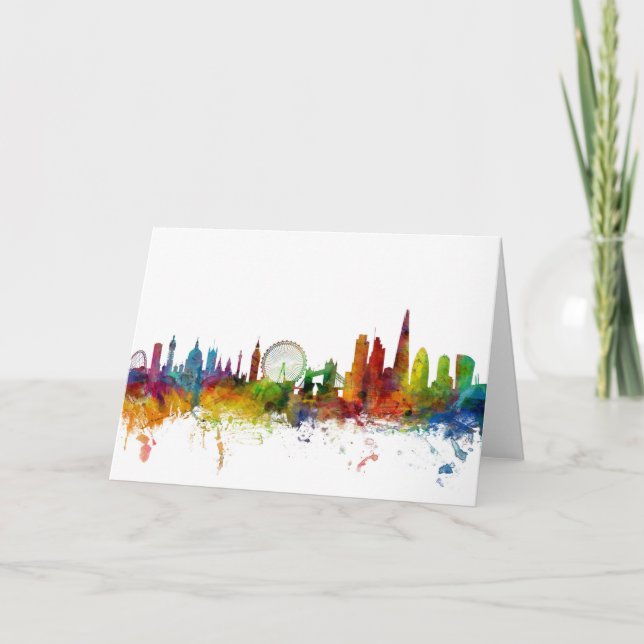 Carte London England Skyline (Devant)