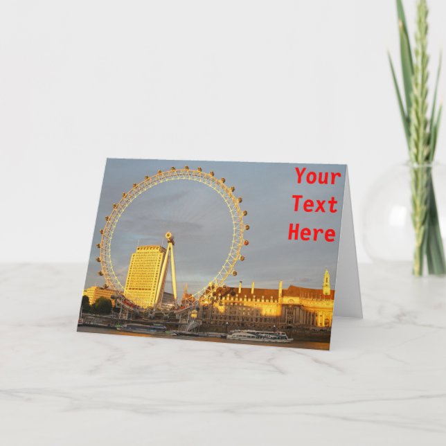 Carte London Eye sur mesure (Devant)