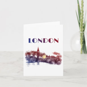 Carte Londres Skyline Big Ben Travel Angleterre Wanderlu