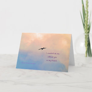 Carte Lone Gull #2 avec un poème : L'Ami de tous