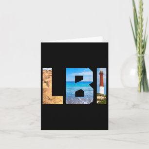 Carte Long Beach Island New Jersey Lbi Vintage _1