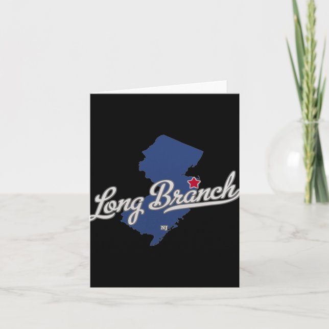 Carte Long Branch New Jersey Nj Map  (Devant)