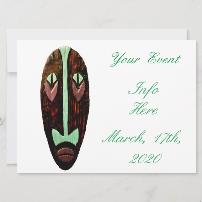 Carte Long Tonnerre de Masque Tiki (Devant)