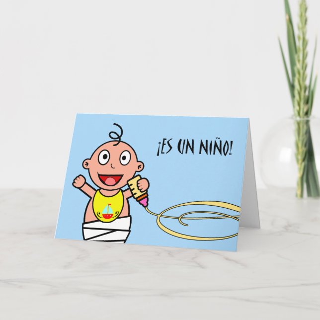 Carte L'ONU Niño d'es ! Félicitations sur le nouveau (Devant)