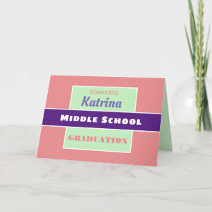 Carte Look! Custom Middle school graduation card!