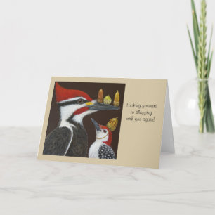 Carte Looking forward to shopping with you again, card