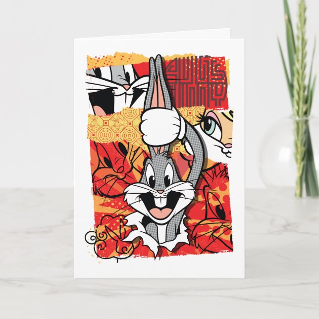 Carte LOONEY TUNES™ | BUGS BUNNY™ Pop-up Graphic (Devant)