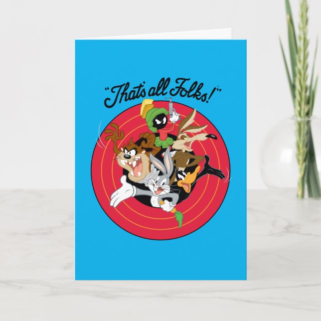 Carte LOONEY TUNES™ "C'EST TOUS DES FOLKS!™" Groupe Bull (Devant)