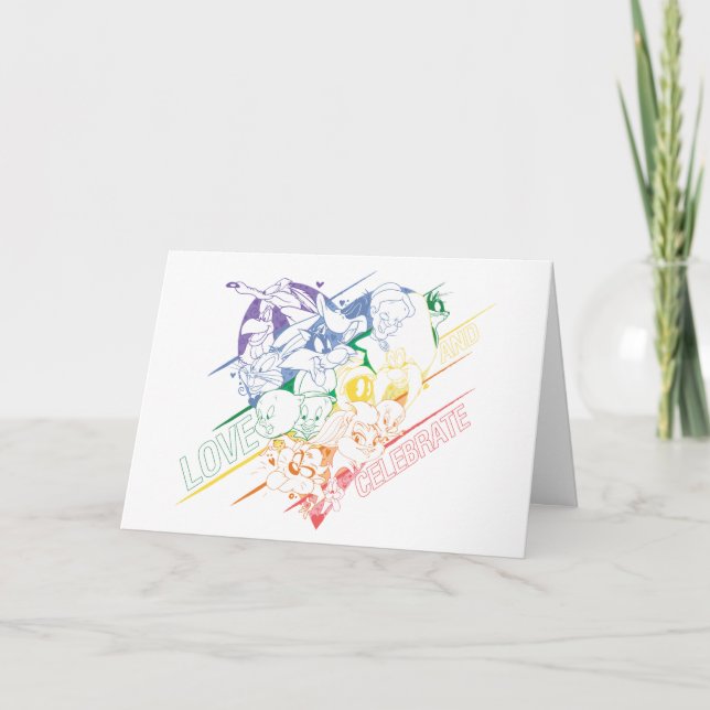Carte LOONEY TUNES™ - Love and Celebrate (Devant)