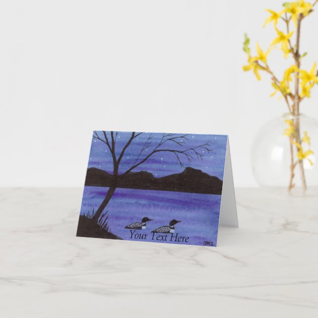 Carte Loons (Fleur jaune)