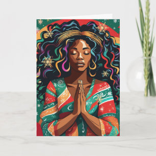Carte Lord Bless and Keep You Christmas Black Woman