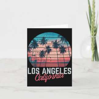 Carte Los Angeles Californie Arbres Rétro Vacances d'été