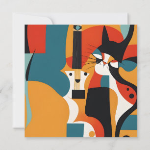 Carte Los Gatos Miro Tocando Jazz