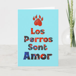 Carte Los Perros Son Amor - Tarjeta de condolencias