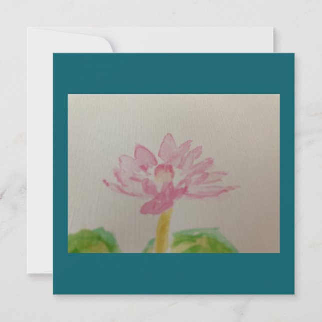 Carte Lotus ! Aquarelle/carte (Devant)