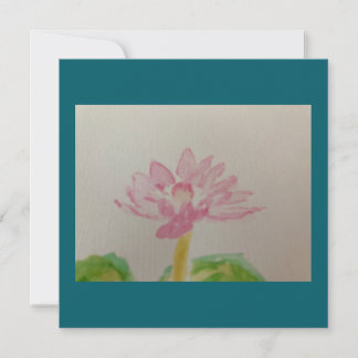 Carte Lotus ! Aquarelle/carte