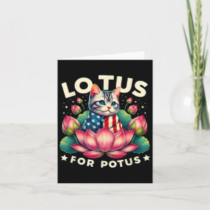 Carte Lotus For Potus Kamala Harris Us Amoureux de les c