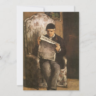 Carte Louis Auguste Cézanne Père de l'artiste en train d
