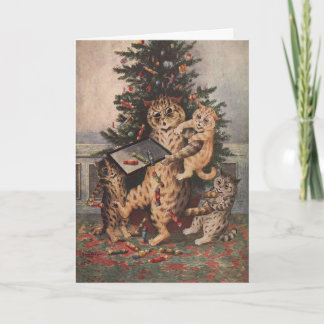 Carte Louis Wain Noël en Catalogne