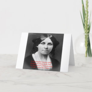 Carte Louisa May Aller Citation "Little Kingdom" Salutat