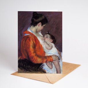Carte Louise Nuring Son Enfant   Mary Cassatt