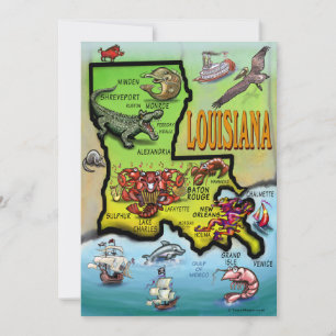 Carte Louisiane