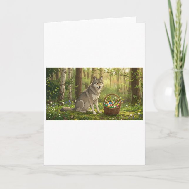Carte Loup de Pâques (Devant)