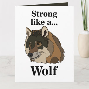 Carte Loup gris