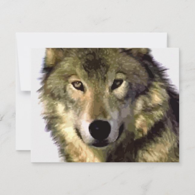 Carte Loup gris (Devant)