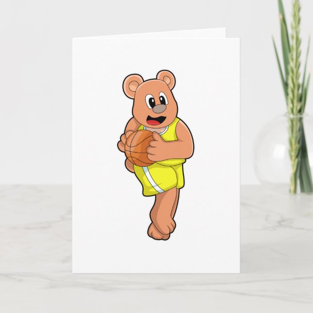 Carte L'ours dans les sports de basket-ball (Devant)