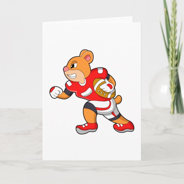 Carte L'ours dans les sports de football (Devant)