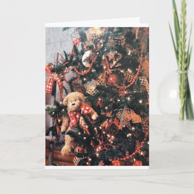 CARTE **L'OURS DE TEDDY SOUHAITE POUR LES VACANCES** (Devant)