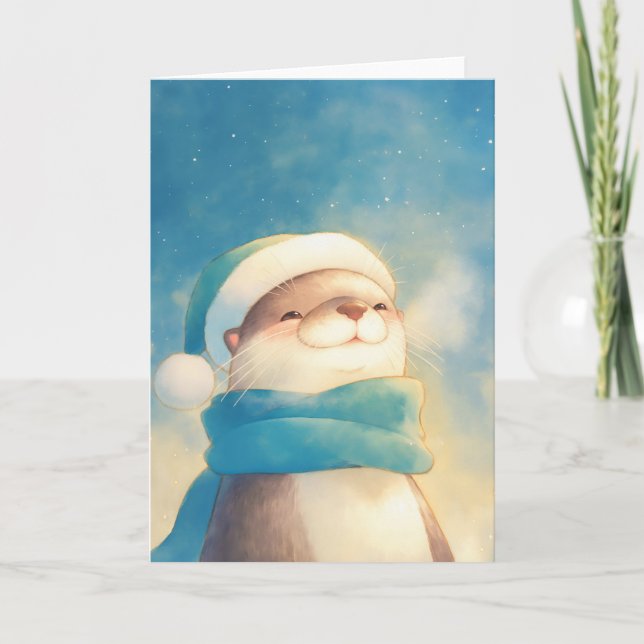Carte Loutre joyeuse (Devant)