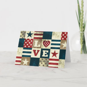 Carte Love America Patriotic