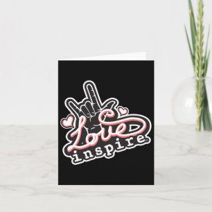 Carte Love Asl Ily Hand Sign Langue Sourde Sensibilisati
