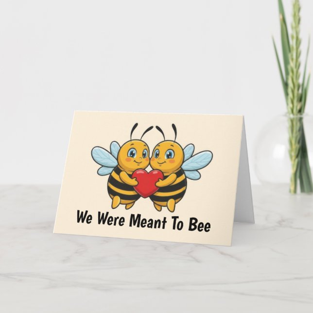 Carte Love Bees Valentine's Day (Devant)