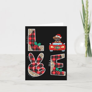 Carte Love Chig Boxer Riding Voiture Rouge Sweater De No