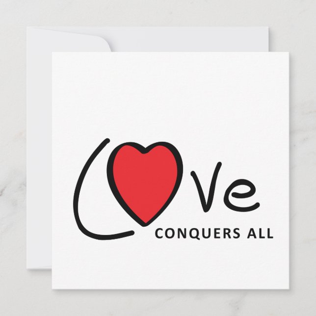 Carte Love Conquers all. L'amour triomphe sur tout ou n' (Devant)