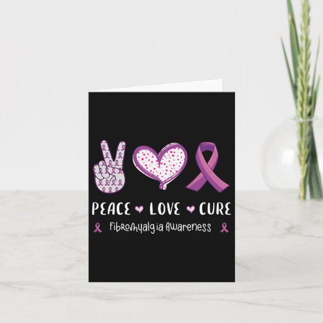 Carte Love Cure Fibromyalgie Sensibilisation Hommes Femm (Devant)