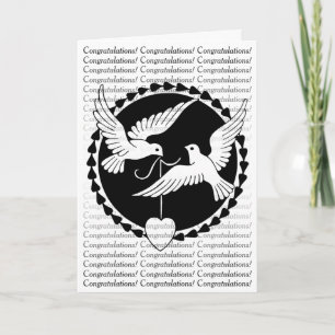 Carte Love Doves Elegant Gay Mariage Félicitations