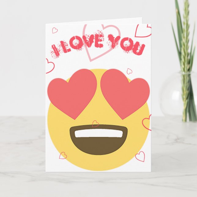 Carte Love Emoji Card (Devant)