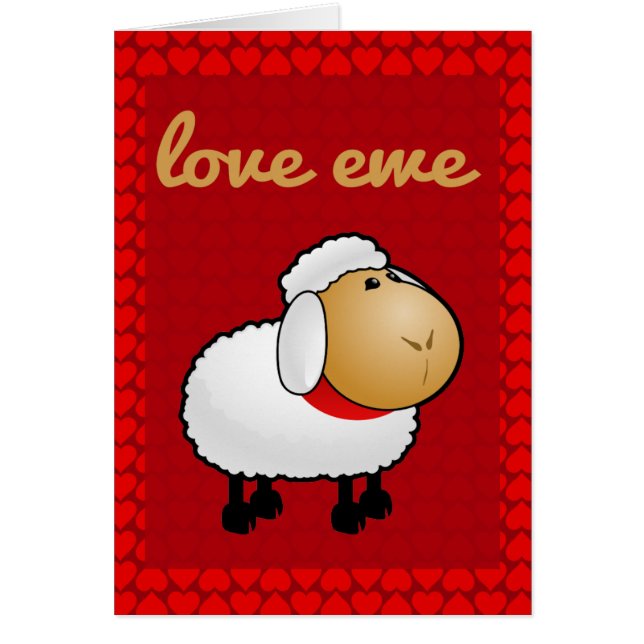 Carte Love Ewe (vous) (Devant)