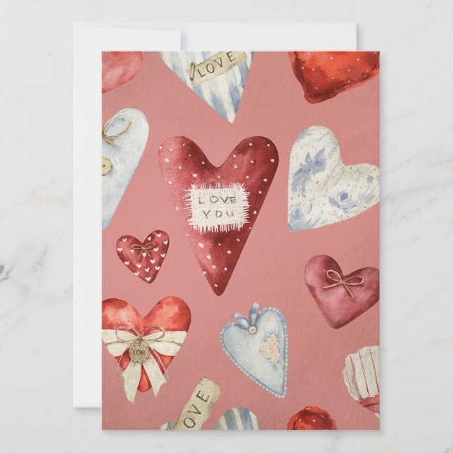 Carte Love Flat Card (Devant)