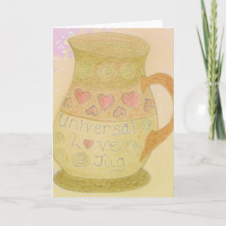 Carte Love Jug Fun Art Greeting Card