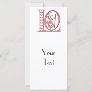 Carte Love Letters With Hearts par Shirley Taylor