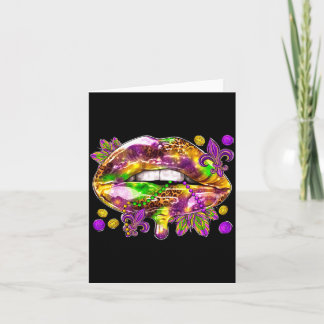 Carte Love Men Lips Mardi Gras Carnival Fat