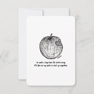 Carte Love & Merci, Don't Go Anywhere, Flat Card