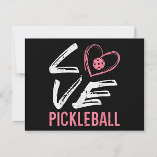 Carte Love Pickleball Coeur Pickle Ball Femmes Filles En