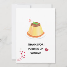 Carte Love Pudding Cadre photo